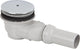 Évacuation de douche 823/90W, sortie horizontale, chrome, Plaque de recouvrement
