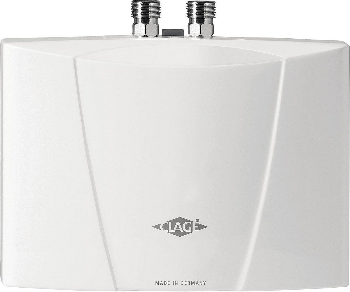 Petit chauffe-eau instantané Clage M, sous évier, sans pression (sans robinetterie)