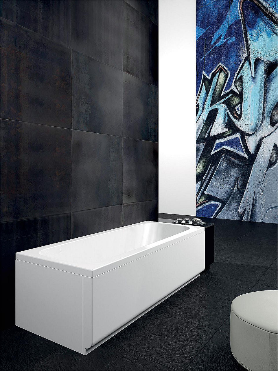 Baignoire Duo EDEM 1800x435x800 mm contenu 240 l acrylique, blanc