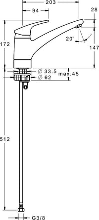 Mitigeur lavabo Hansa Hansamix