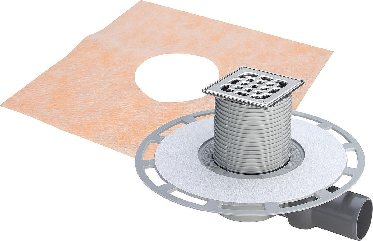 Écoulement de receveur Viega 4939 en plastique gris