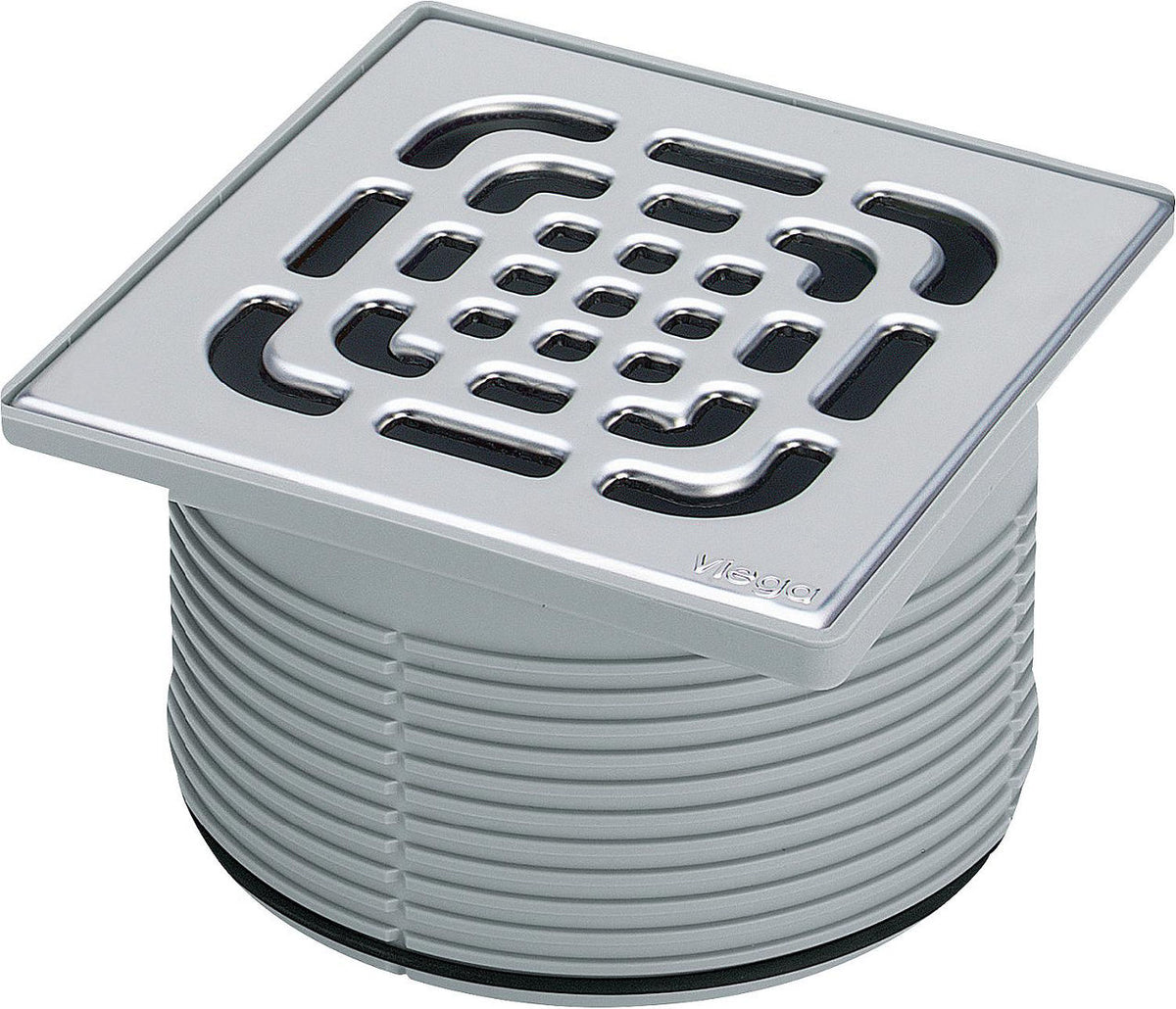 Support Viega 49222.5 acier inoxydable 150x150 mm plastique gris
