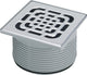 Support Viega 49222.5 acier inoxydable 150x150 mm plastique gris