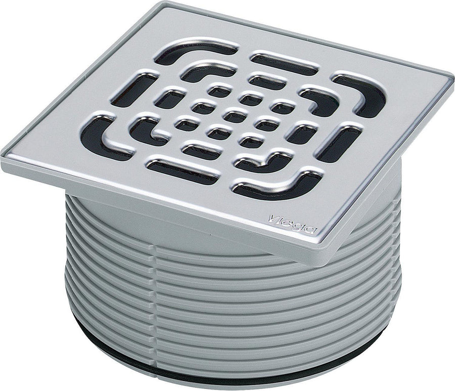 Support Viega 49222.5 acier inoxydable 150x150 mm plastique gris