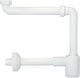 Siphon gain de place 1 1/4" x 32 mm avec rosace