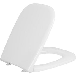 Abattant WC Duravit D-Code avec fermeture douce, charnièree plastique, blanc
