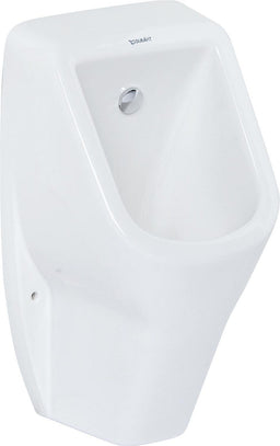 Urinoir DURAVIT D-Code, alimentation par l'arrière, rimless, 305×565×290 mm, blanc