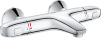 Thermostatique bain-douche apparent Grohe Grohtherm 1000 chromé