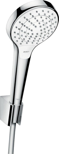 Kit de douche Hansgrohe Croma/Select S Vario/Porter S, flexible 1250 mm, blanc/chrome