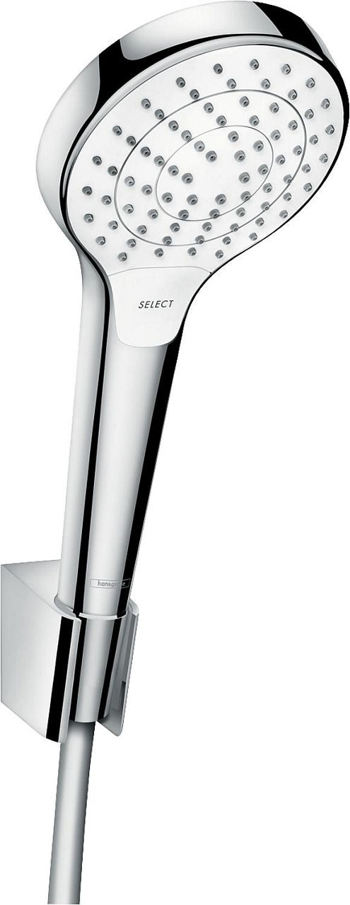 Kit de douche Hansgrohe Croma/Select S Vario/Porter S, flexible 1250 mm, blanc/chrome