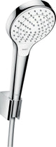 Kit de douche Hansgrohe Croma/Select S Vario/Porter S, flexible 1250 mm, blanc/chrome