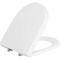 Abattant WC V&B O.Novo Compact,blanc charnière en inox