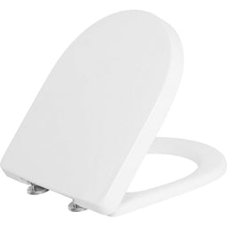 Abattant WC V&B O.Novo Compact,blanc charnière en inox