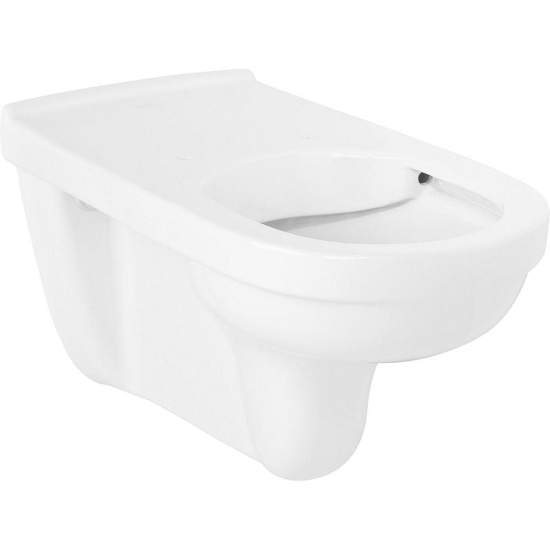 WC suspendu à fond creux sans bride de rinçage V&B ViCare Direct Flush, sortie waagr., 700x360mm, blanc