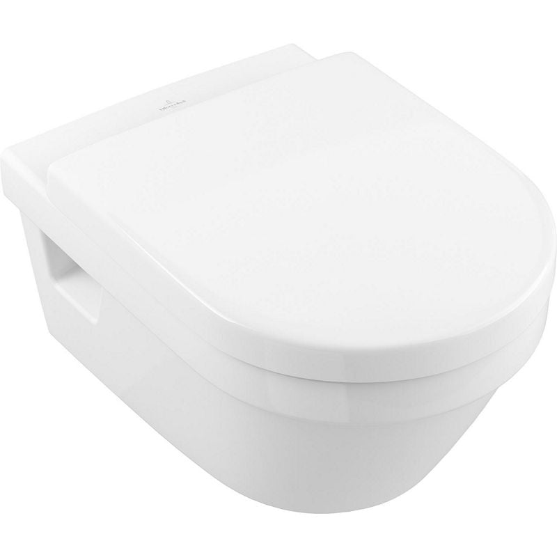 Pack combiné V&B Architectura WC suspendu à fond creux Direct Flush bord de rinçagelos + Abattant WC fermeture douce,blanc