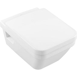 Pack combiné V&B Architectura WC suspendu à fond creux Direct Flush rectangulaire+Abattant WC fermeture douce,blanc