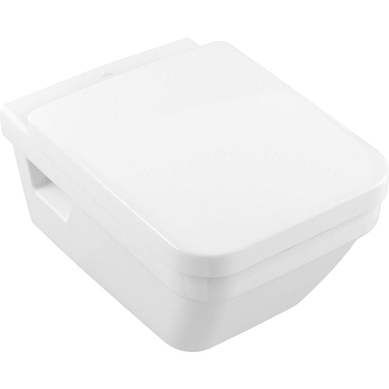 Pack combiné V&B Architectura WC suspendu à fond creux Direct Flush rectangulaire+Abattant WC fermeture douce,blanc