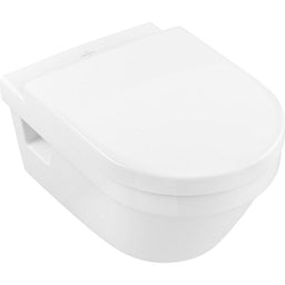 Pack combiné V&B Architectura WC suspendu à fond creux Direct Flush compact + Abattant WC fermeture douce, blanc