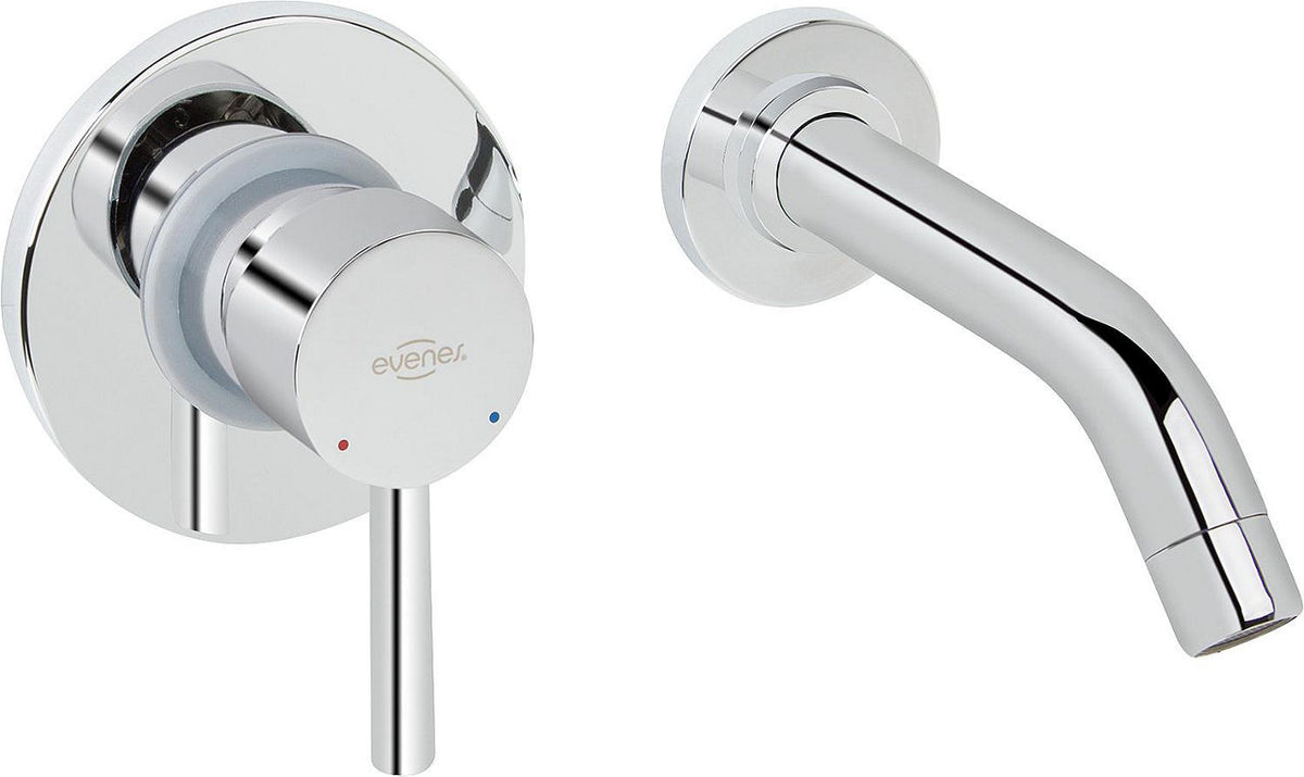 Mitigeur mural de lavabo Evenes Live 2.0 saillie 169mm chromé