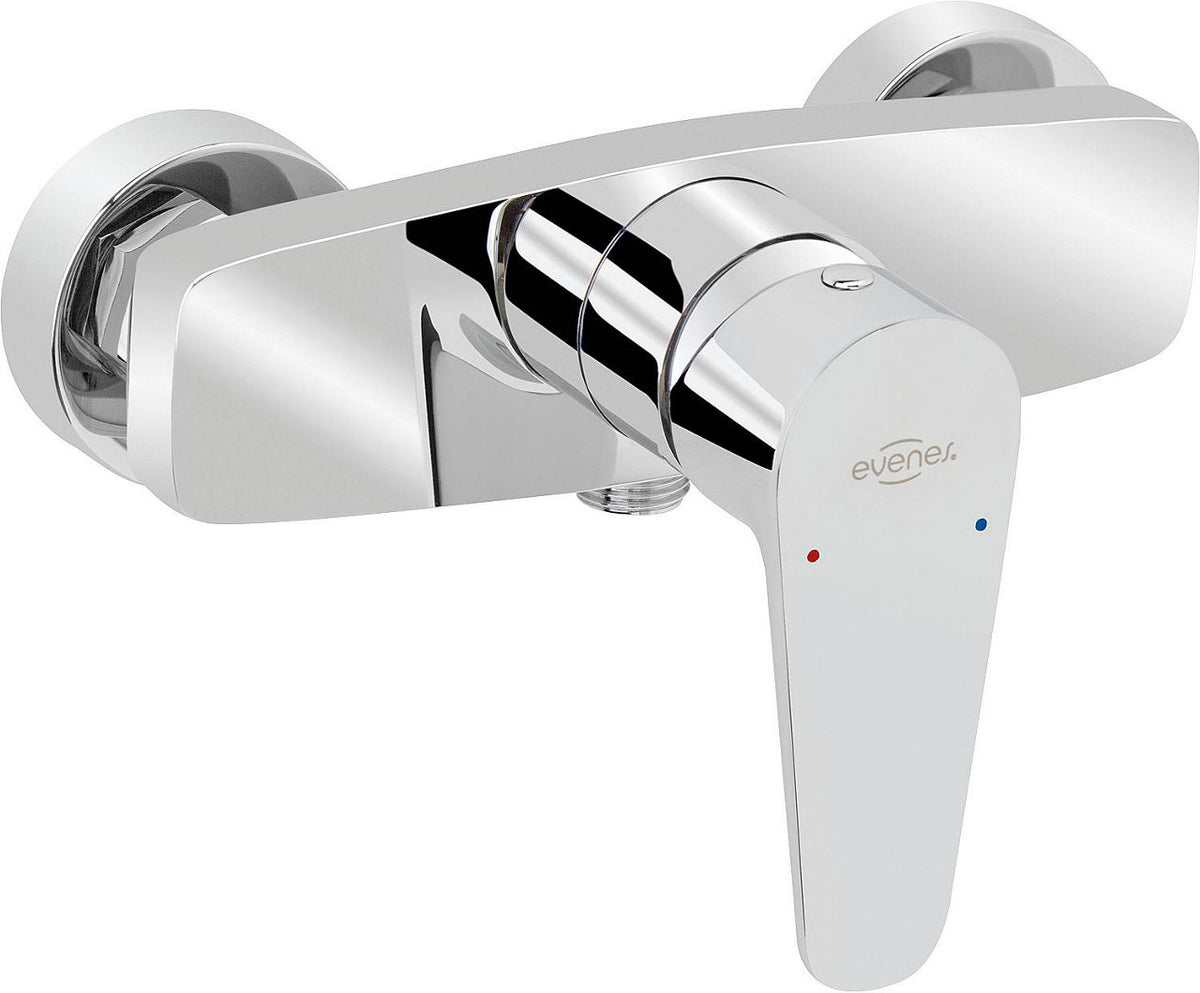 Mitigeur douche apparent Emirja saillie 112 mm chromé
