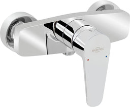 Mitigeur douche apparent Emirja saillie 112 mm chromé