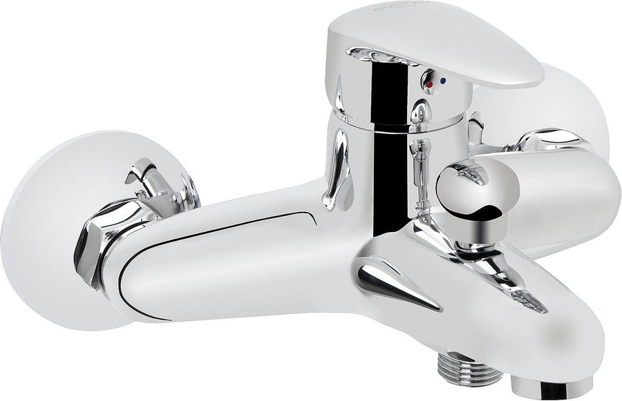 Mitigeur bain/douche apparent Ewan saillie 155 mm chromé