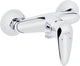 Mitigeur douche apparent Ewan saillie 125 mm chromé