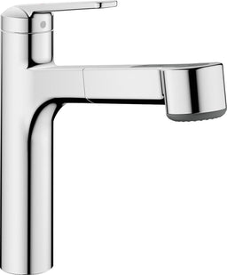 Mitigeur d'évier KWC Domo douchette extractible saillie 225 mm chrome