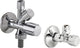 Kit Schell contenant : 1x vanne d'angle combinée COMFORT et 1x vanne de régulation d'angle 1/2"