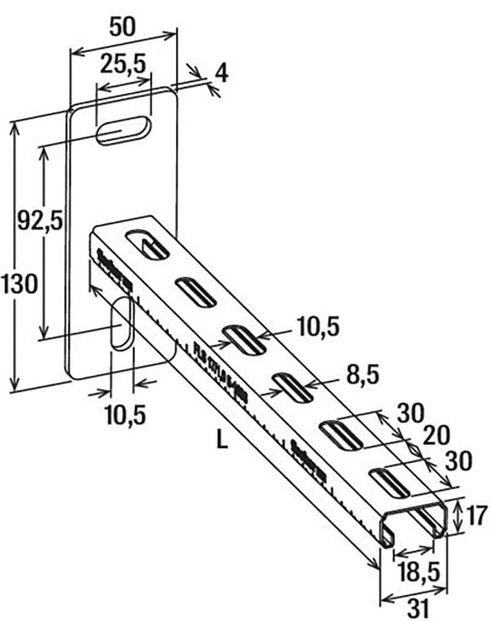 Console ALK pour rail FLS