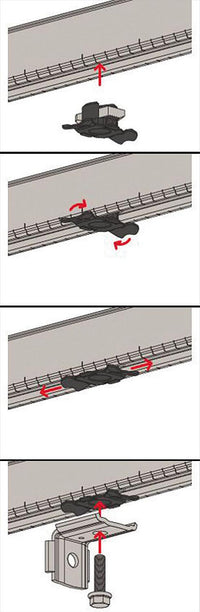 Écrou coulissant FSM Clix P pour rail FLS