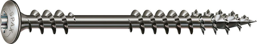 Vis de terrasse bois SPAX inox A2, filetage de fixation, tête bombée