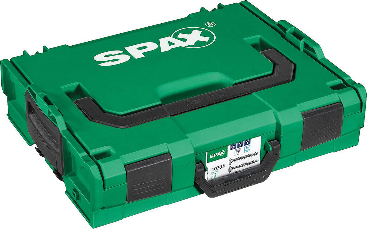Set de vis à tête fraisée SPAX inox A2 T-STAR Plus, 1071 pièces, en L-BOXX
