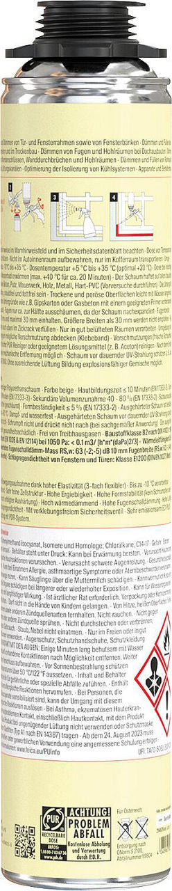 Mousse Premium Flex PUP Flex 750 B2, 750 ml