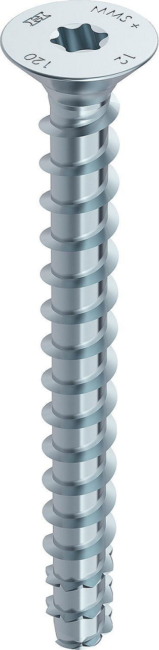 Vis béton/maçonnerie Heco Multi-Monti® plus — tête fraisée Torx galvanisée