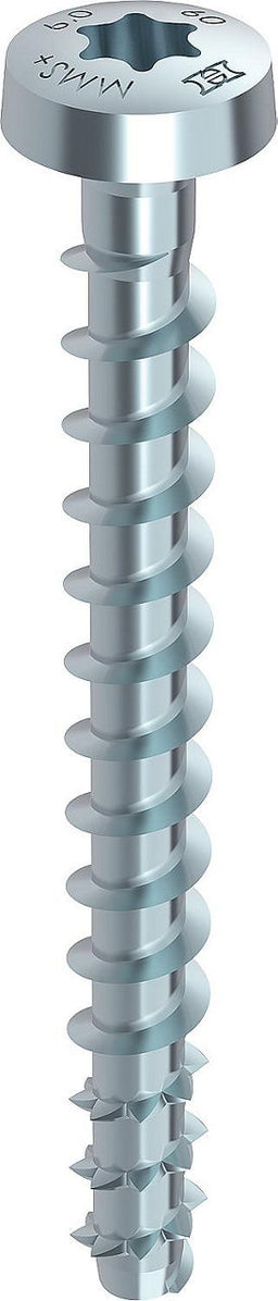 Vis béton/maçonnerie Heco Multi-Monti® plus — tête demi-ronde Torx galvanisée