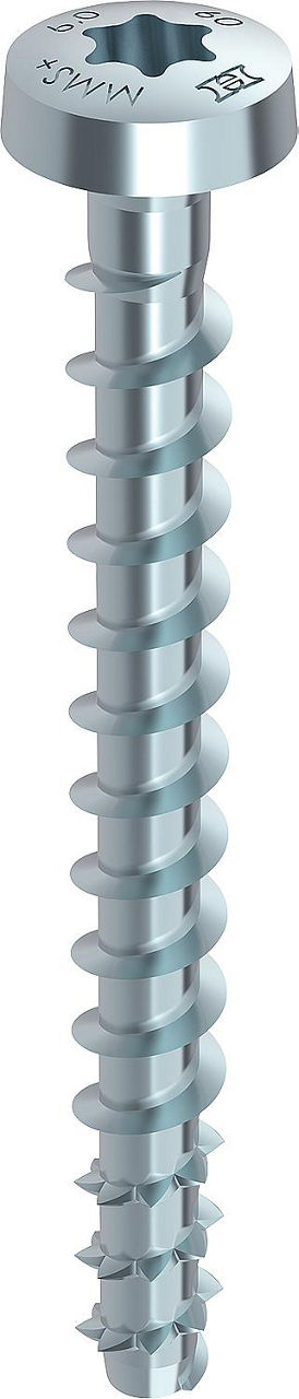 Vis béton/maçonnerie Heco Multi-Monti® plus — tête demi-ronde Torx galvanisée