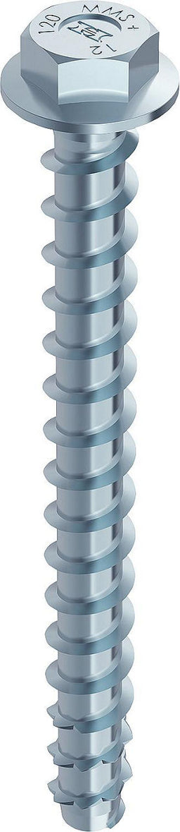 Vis béton/maçonnerie Heco Multi-Monti® plus — tête six pans galvanisée