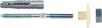 Fixation pour lavabo Fischer WST, avec douille à collet et écrou hexagonal