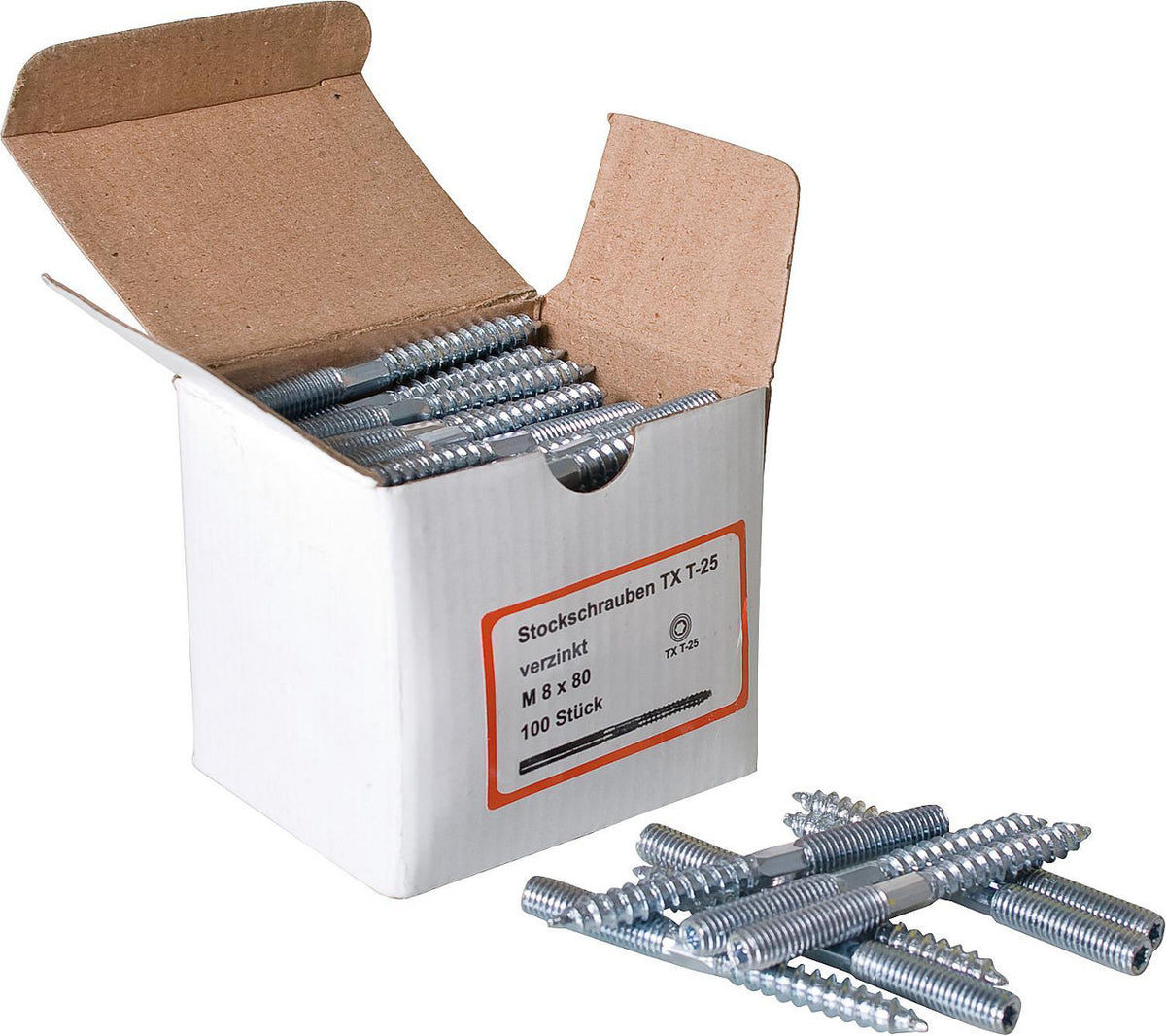 Gewindestange M8 × 60-120 mm, 400 Stück