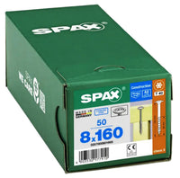 Vis à tête disque SPAX filetage complet inox A2 Ø 6–8 mm