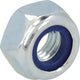 Nylon insert lock nuts, galvanized DIN 985, small pack