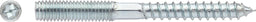Vis double filetage, galvanisée M6×120 mm