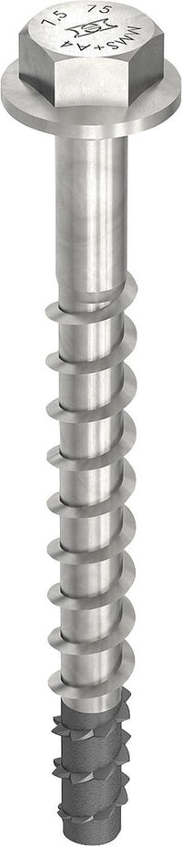 Vis béton/maçonnerie Heco Multi-Monti® — tête six pans inox A4