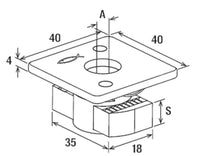 Écrou coulissant FCN Clix M inox A4