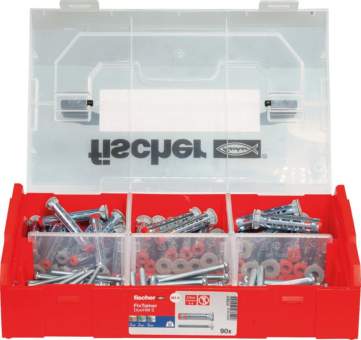 Fischer FIXtainer Dübel- und Schraubensortiment, 91 Teile