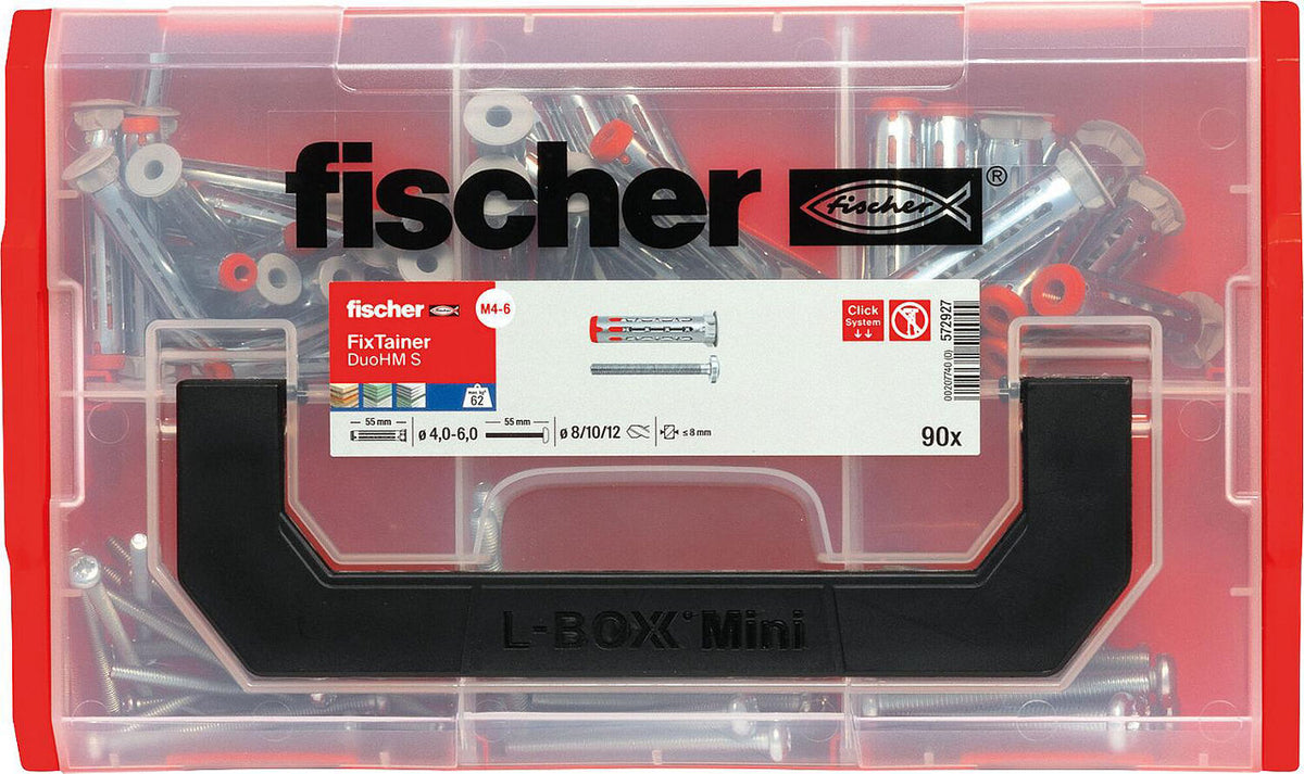 Fischer FIXtainer Dübel- und Schraubensortiment, 91 Teile