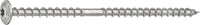 Vis à tête disque Heco filetage de fixation inox A2 Ø 8