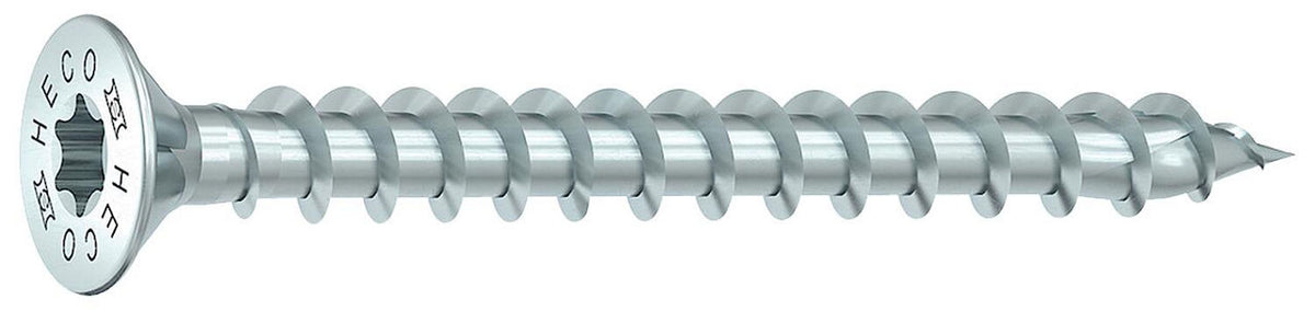 Vis à tête fraisée Heco filetage complet galvanisé Ø 3,5–6 mm