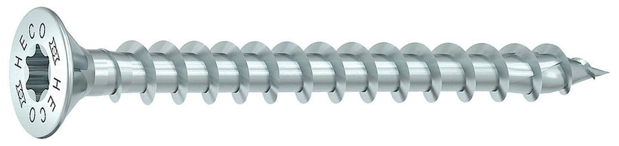 Vis à tête fraisée Heco filetage complet galvanisé Ø 3,5–6 mm